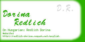 dorina redlich business card